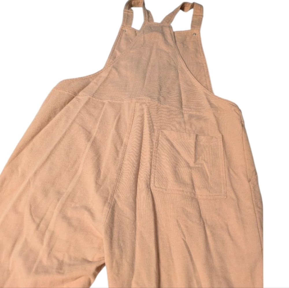 WALLFLOWER Pink Jogger Style Overalls Adj Straps Pckts Drawcord Waist Stretch LG - Picture 11 of 15